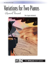 Variations for Two Pianos-4 Hands piano sheet music cover